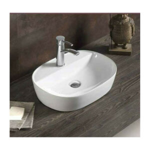 Tema Pure PUR60W Επικαθήμενος Νιπτήρας Πορσελάνης 60x40cm Λευκός