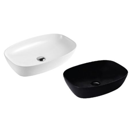Tema ARTI 050 W Επικαθήμενος Νιπτήρας Πορσελάνης 50x39x14cm Λευκός
