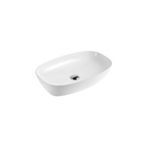 Tema ARTIST 050 W Επικαθήμενος Νιπτήρας Πορσελάνης 50x39x14cm Λευκός