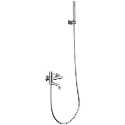 Imex Monza BDM039-4NQ Αναμεικτική Μπαταρία Μπανιέρας Πλήρες Σετ Νίκελ Ματ