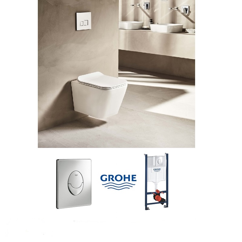 Σετ Κρεμαστής Λεκάνης Tema Smart με Εντοιχιζόμενο Καζανάκι Grohe Rapid SL 38745001 Εντοιχιζόμενο Καζανάκι με Πλακέτα Σετ Κρεμαστής Λεκάνης Tema Smart με Εντοιχιζόμενο Καζανάκι Grohe Rapid SL 38745001 Εντοιχιζόμενο Καζανάκι με Πλακέτα